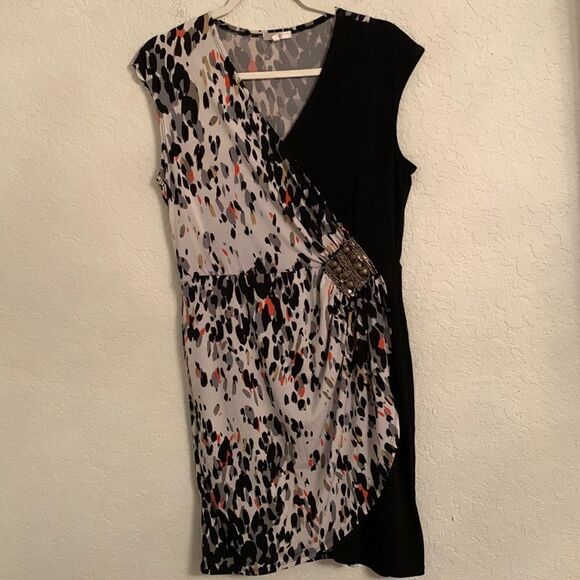 Halo Sleeveless Multicolor Mini Dress Size M - Picture 1 of 10